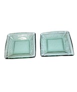 Set of 2 Square Recycled Glass 8.5&quot;x8.5&quot; Dishes Made in Spain - £15.73 GBP