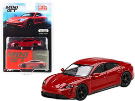 Porsche Taycan Turbo S Carmine Red Limited Edition to 2400 Pcs Worldwide 1/64 Di - £20.35 GBP