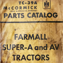 1950s International Harvester Tractor Parts Catalog Farmall Super-A TC-3... - $928.02 MXN