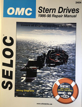Seloc #3404 OMC Stern Drives 1986-1998 Repair Manual/Wiring Diagram-NEW-SHIP 24H - £80.28 GBP