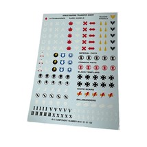 Space Marine Decal Transfer Sheet Warhammer 40k Ultramarines, Dark, Bloo... - $7.99