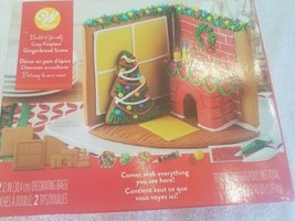 NEW Wilton Build it Yourself Tasty Gingerbread Cozy Fireplace House Scene - $39.48