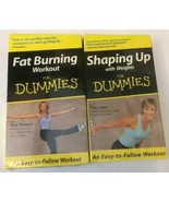 Exercise VHS Tapes Lot of 2 Fat Burning &amp; Shaping Up For Dummies Sealed ... - $14.84