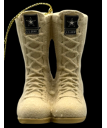 Kurt Adler US Army Christmas Ornament Combat Boots Desert 3&quot; Military Fl... - $14.42 CAD