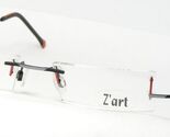 Art-Design Z' Art 3021 F1604 Argent/Noir/Rouge Unique Rare Lunettes 48-1... - $96.88