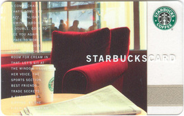 Starbucks 2004 Comfy Red Chair Collectible Gift Card New No Value - $2.99