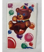 Vintage 1983 Lisa Frank Sticker Light Switch Cover Balloons Bear 4” X 3” - $13.86