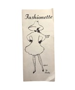 Fabulous Fashionette by Lieba Scarf Clip Fashion Pamphlet Brochure 1960s... - $9.42 CAD