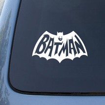 BATMAN LOGO - Vinyl Car Decal Sticker White Vinyl 6&quot; decal  - $4.99