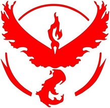 Pokemon Go Team Red (Valor) Decal Stickers for Car/Truck/Laptop (4.5&quot; x 4. - £3.98 GBP
