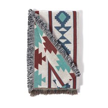 Sofa Throw Blanket Year Round Aztec Bohemian Home Cozy Couch Sofa Bed Be... - £55.30 GBP