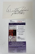 Willie Davis (d. 2020) Signed Autographed Vintage 3x5 Index Card - JSA COA - £16.01 GBP