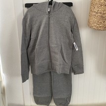 Old Navy Heather Gray Hooded Jacket and Jogger Pants Set L (10-12 Years)... - £22.35 GBP