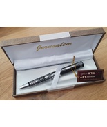 Elegant Ballpoint Pen Silver Tone Jerusalem Design with Travelers Prayer... - £24.77 GBP