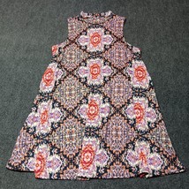 Venus Top Women XL Pink Geo Batik Boho Sleeveless Tunic Cute Shirt Dress - $21.92