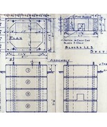 1972 Railroad Bangor Aroostook Roadway Signal Foundation Blueprint J15a ... - $134.99