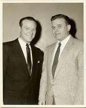 ORIGINAL 1950&#39;s TV PRESS CANDID PHOTO Ralph Edwards with Television Exec - $14.99