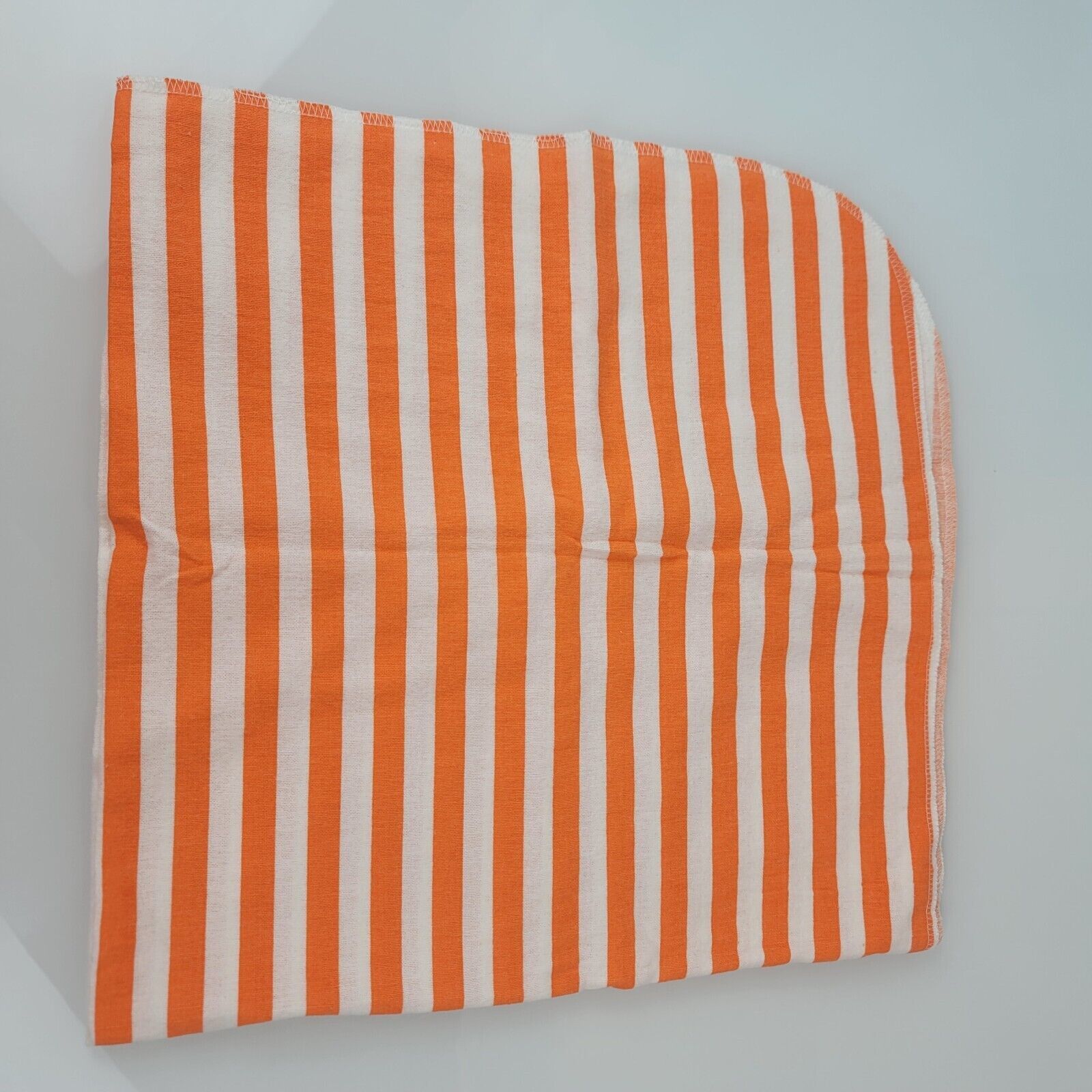 Gerber Orange White Stripe Flannel Receiving Swaddle Baby Blanket 25x28" - $19.79