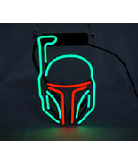 Boba Fett Star Wars Neon Sign 13&quot; x 6&quot; - £155.58 GBP