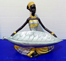 NEW Black African Queen Statue Figurine Bust Black Americana - $46.39
