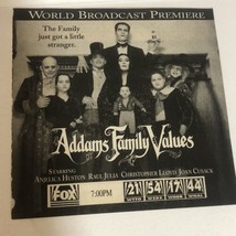 Addams Family Values TV guide Vintage Print Ad Christina Ricci Raul Julia Tpa5 - £4.81 GBP