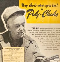 Poly Choke Shotgun Game Gun Accessory 1947 Advertisement Hunting Outdoor... - $181.97 MXN