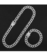 Hip Hop Bling Cuban Link Set for Men and Women - $97.10 CAD