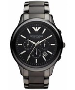 Armani AR1452 Men´s Black Ceramica Chronograph Bracelet Watch - £113.63 GBP