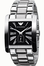 Emporio Armani Ar0181   Mens Classic Stainless Steel Designer Watch - $190.89