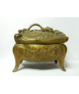 antique  Art nouveau composition metal  Jewelry box - £77.12 GBP