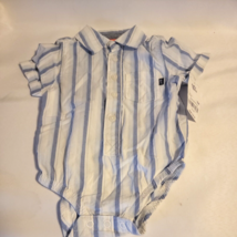 Baby BGosh One Piece Outfit Boys White Striped 12.5-17 lbs Romper 6 Months - £12.14 GBP