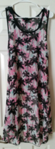 Rue 21 Palm Tree Sheer Dress Size XL Pink Black &amp; White Dress Juniors Sz XL - $19.99