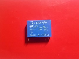 SMIH-S-112LM, 12VDC Relay, SANYOU Brand New!! - £5.07 GBP