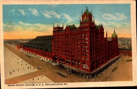Philadelphia PA Broad Street Station Pennsylvania Railroad 1922 Postcard BK45 - £2.36 GBP