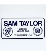 License Plate SAM TAYLOR - €12,21 EUR