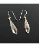 Vintage .925 Sterling Silver Signed JCM Jacmel Mauritius Teardrop Earrin... - $24.42