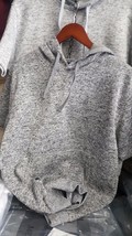 CHARCOAL GRAY SHORT SLEEVE HOODIE JACKET PULLOVER HOODY JACKET  M-2X - $30.88