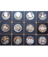 RUSSIA 12 SILVER COIN LOT 2 RUBLE 1994-1998 PROOF IN CAPSULES RARE COIN SET - £518.29 GBP