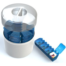 Pill Organizer, 7 Day, 4 compartment, Weekly Pill Planner, Pill Box - £14.90 GBP