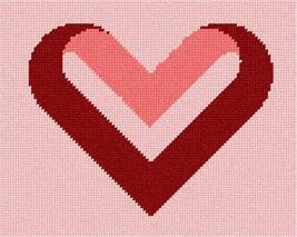 Pepita Needlepoint kit: Heart Fold, 9&quot; x 7&quot; - £39.09 GBP+