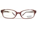 GUESS GU1047 RO Gafas Monturas Rosa Rectangular Completo Borde 50-17-145 - $55.74