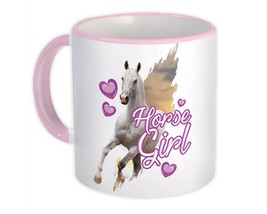 For Horse Girl : Gift Mug Birthday Hearts Best Friend Animal Lover Rider Running - £12.68 GBP