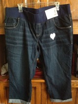 Sandy &amp; Marcie&#39;s Maternity Capris Denim Sizes M 8-10, S 4-6 - $316.52 MXN