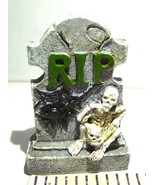 Lemax Tombstone Halloween RIP Skeleton Spider Spooky Town Graveyard Home... - £11.64 GBP