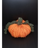 Handmade Crochet Pumpkin with Vines decoration (Var.3) - $13.00