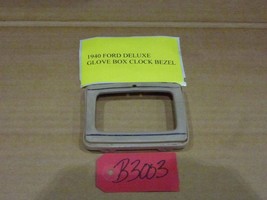 1940 Ford Deluxe ORIGINAL Glove Box Clock Bezel - $258.00