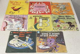 Lot 8 Vintage Children Records - Off Spring HBR Disneyland &amp; Golden Records - $17.37