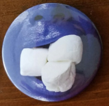 The Blue Man Group Marshmallow Mouth 3&quot; Pinback Button, New - £4.71 GBP