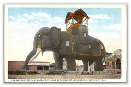 Elephant Hotel Margate City Atlantic City New Jersey NJ UNP WB Postcard V11 - £3.85 GBP