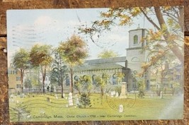 Cambridge Mass, Christ Church 1761 - Near Cambridge Mass.  - 1907-1915 Postcard - £3.40 GBP